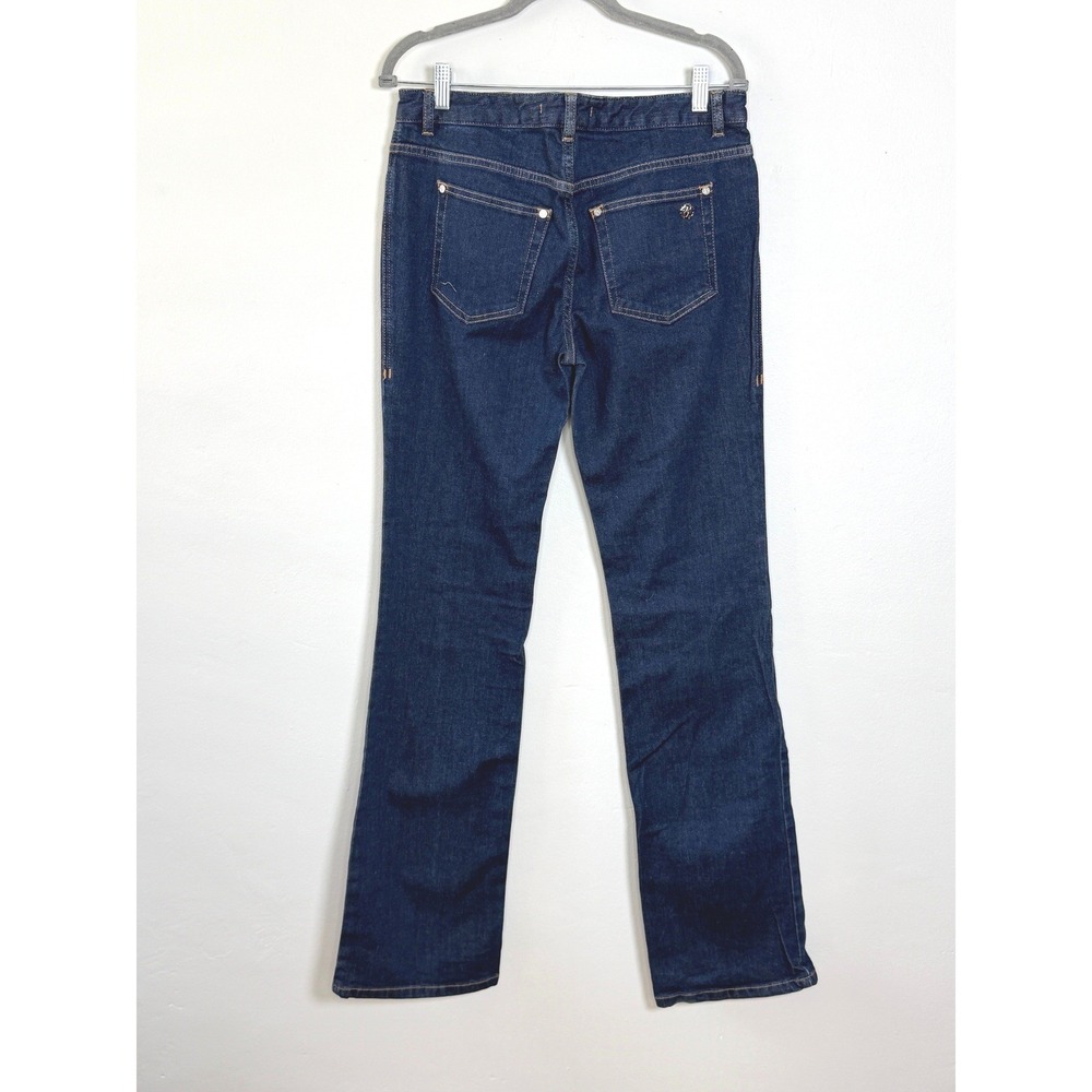Roberto Cavalli Jeans Women 30 Dark Blue Indigo Designer Straight Leg Stretch